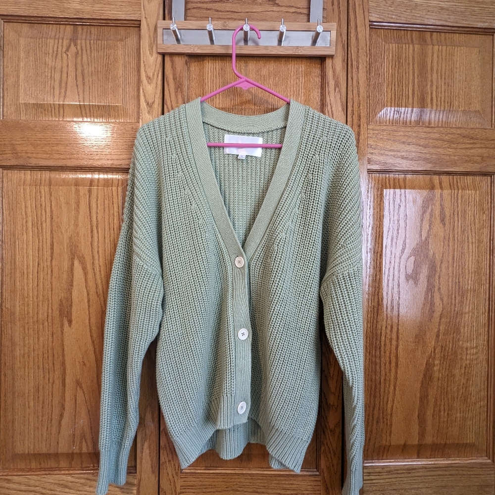 Tradlands shelter cardigan desert sage